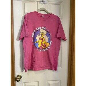 Bella Canvas XL Pink Graphic T Shirt Don’t Ask Me I’m Just A Girl Humor Tee